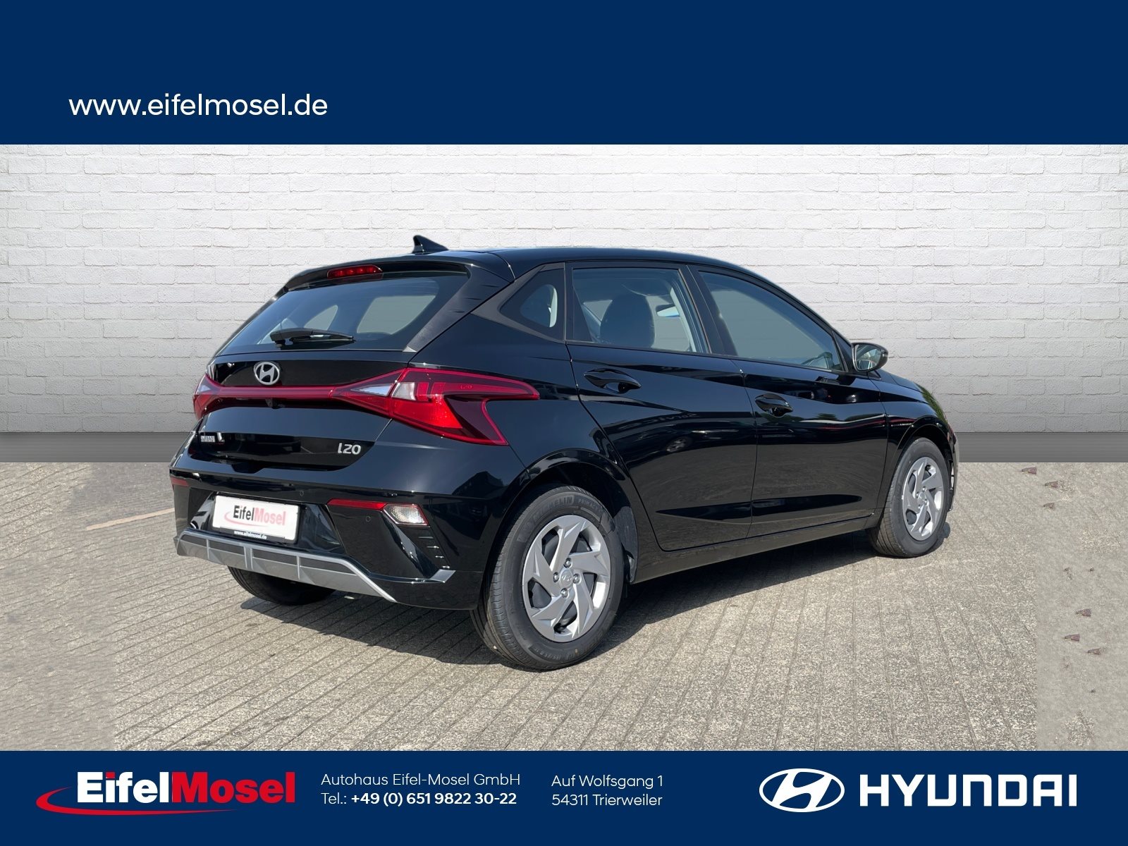 Foto 1 - i20 1.0T-GDi SELECT /FLA/SpurH/Navi/PDC/KAM, Phantom Black / MET