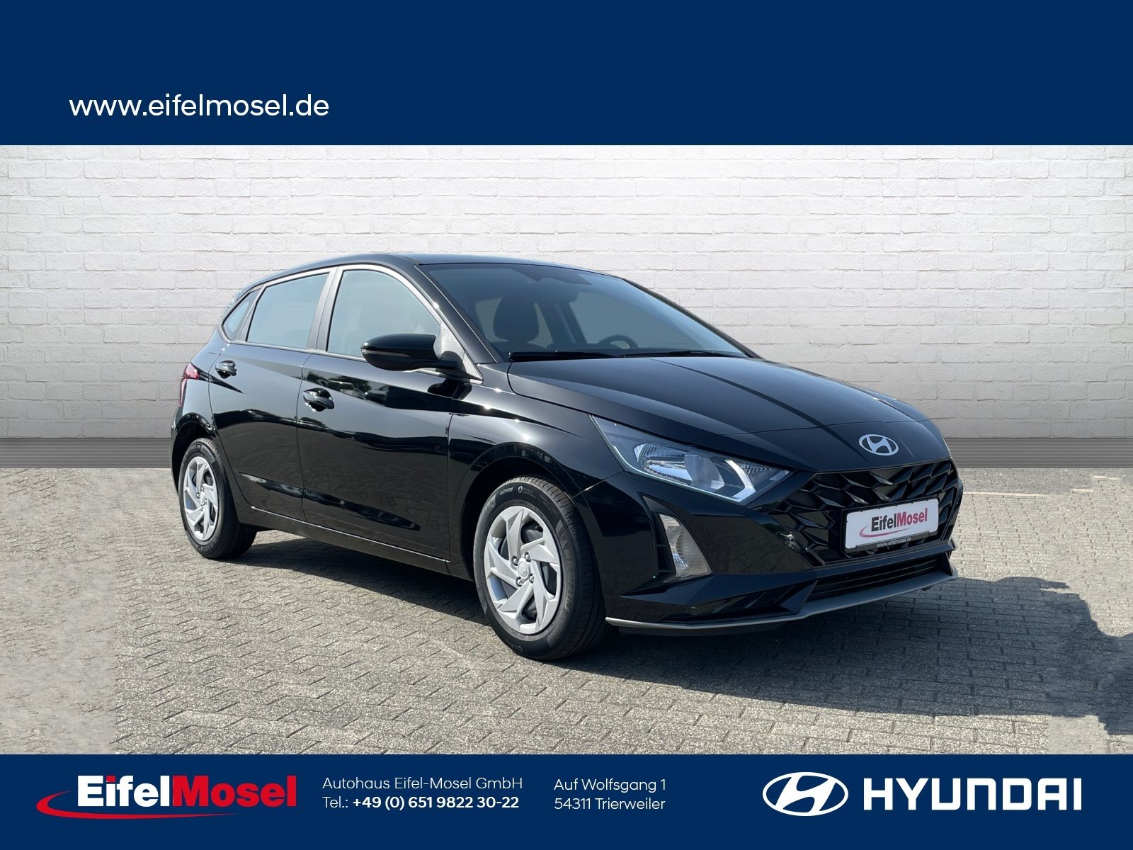 Foto 1 - i20 1.0T-GDi SELECT /FLA/SpurH/Navi/PDC/KAM, Phantom Black / MET