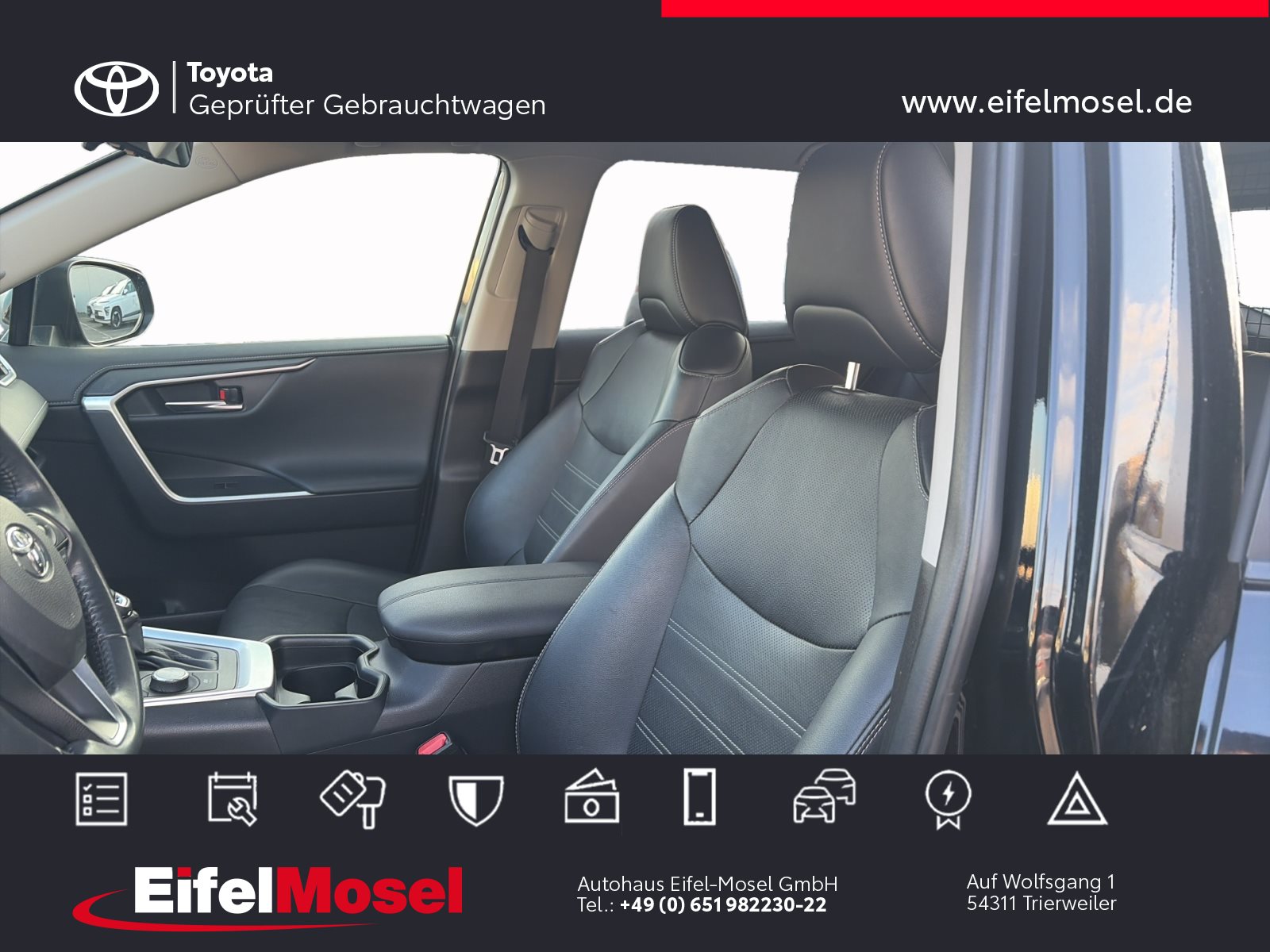 Foto 1 - RAV4 Hybrid 4x4 Lounge *Navi/Kamera*, Tiefschwarz Mica Metallic