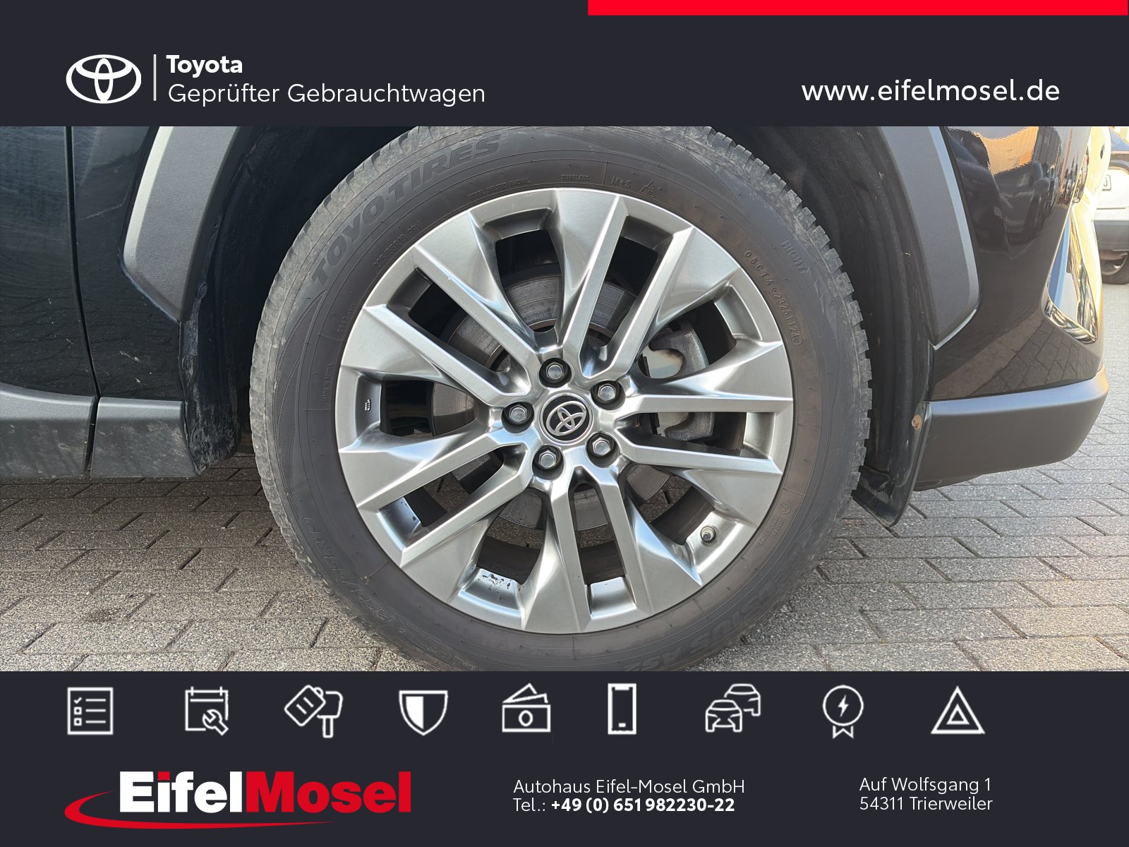 Foto 1 - RAV4 Hybrid 4x4 Lounge *Navi/Kamera*, Tiefschwarz Mica Metallic