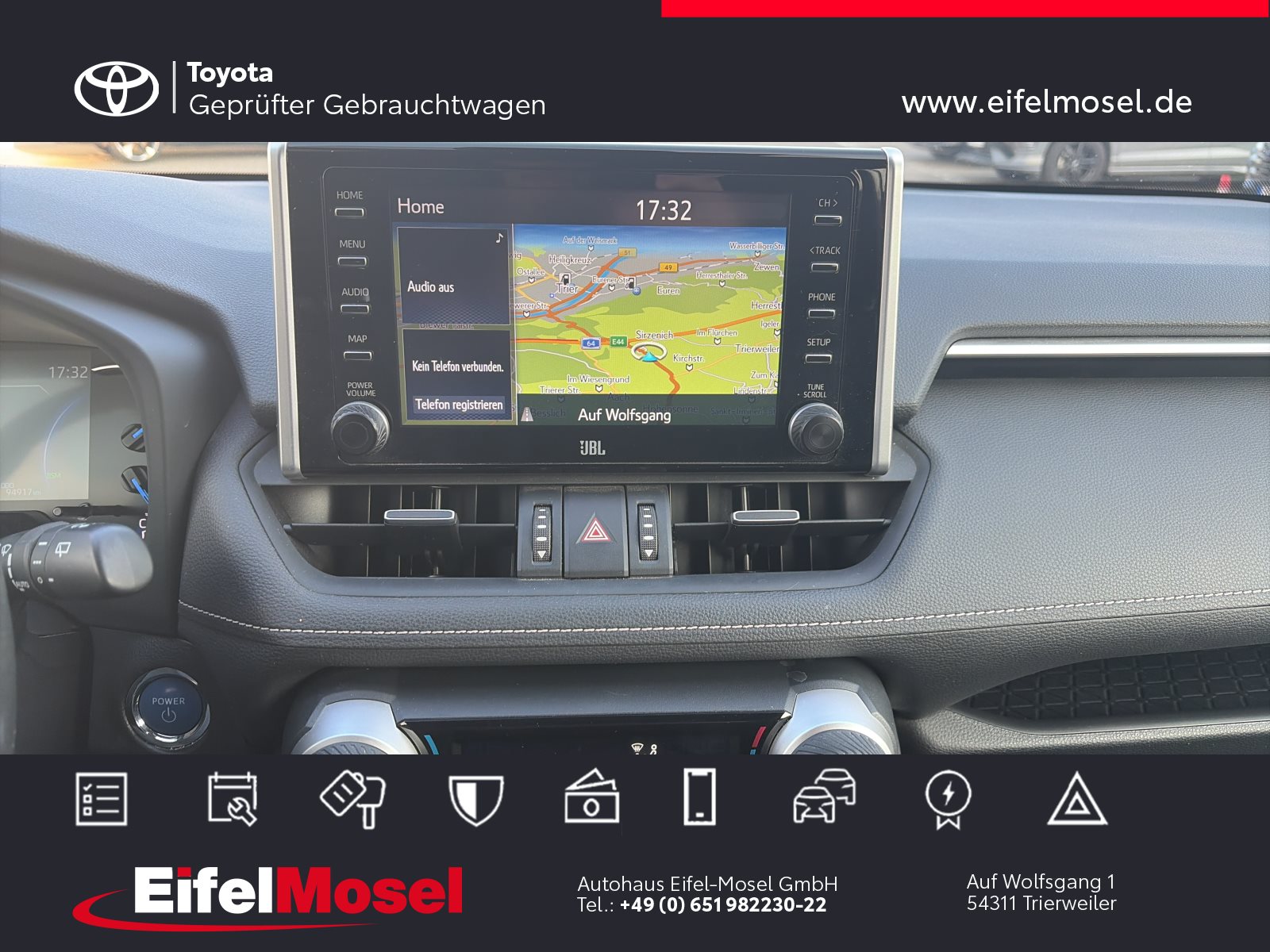 Foto 1 - RAV4 Hybrid 4x4 Lounge *Navi/Kamera*, Tiefschwarz Mica Metallic