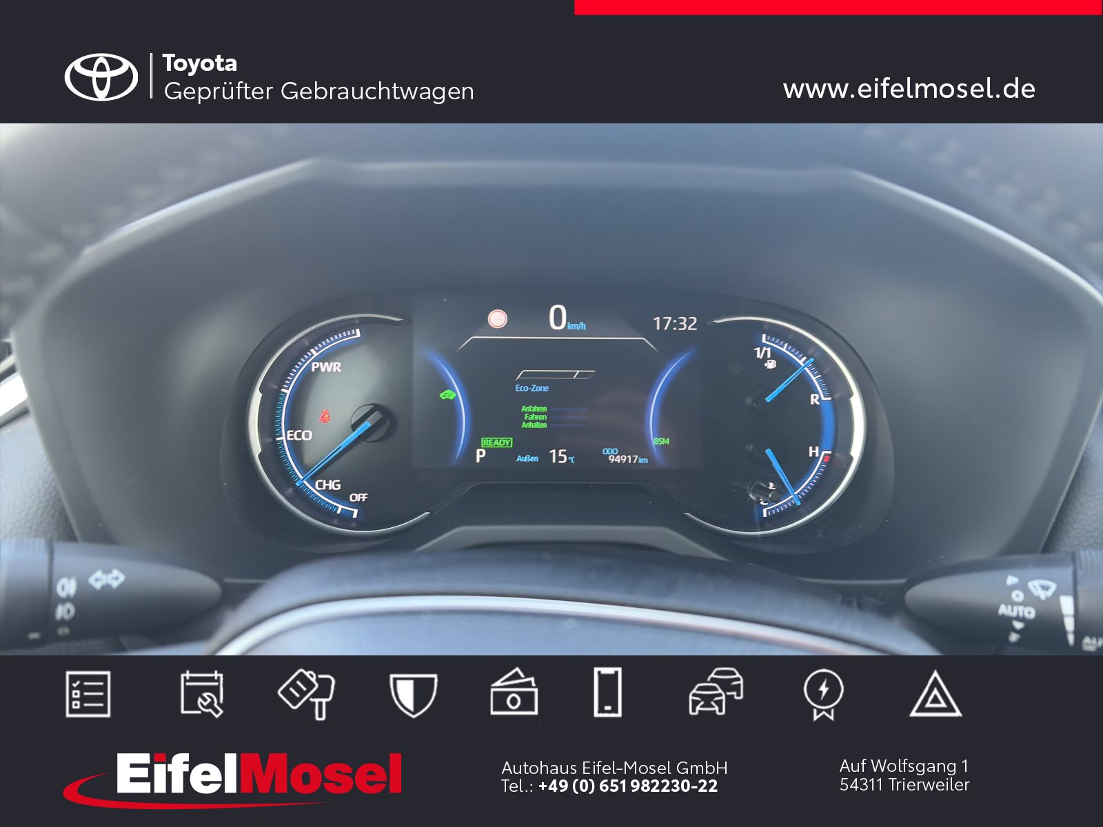 Foto 1 - RAV4 Hybrid 4x4 Lounge *Navi/Kamera*, Tiefschwarz Mica Metallic