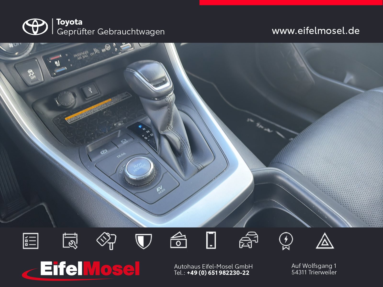 Foto 1 - RAV4 Hybrid 4x4 Lounge *Navi/Kamera*, Tiefschwarz Mica Metallic