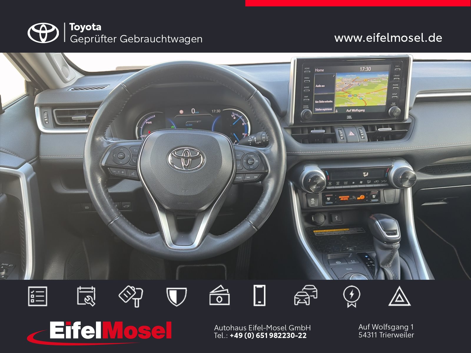 Foto 1 - RAV4 Hybrid 4x4 Lounge *Navi/Kamera*, Tiefschwarz Mica Metallic