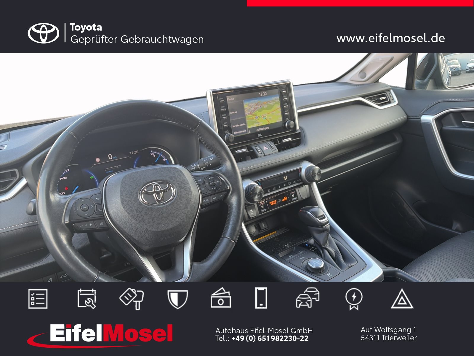 Foto 1 - RAV4 Hybrid 4x4 Lounge *Navi/Kamera*, Tiefschwarz Mica Metallic