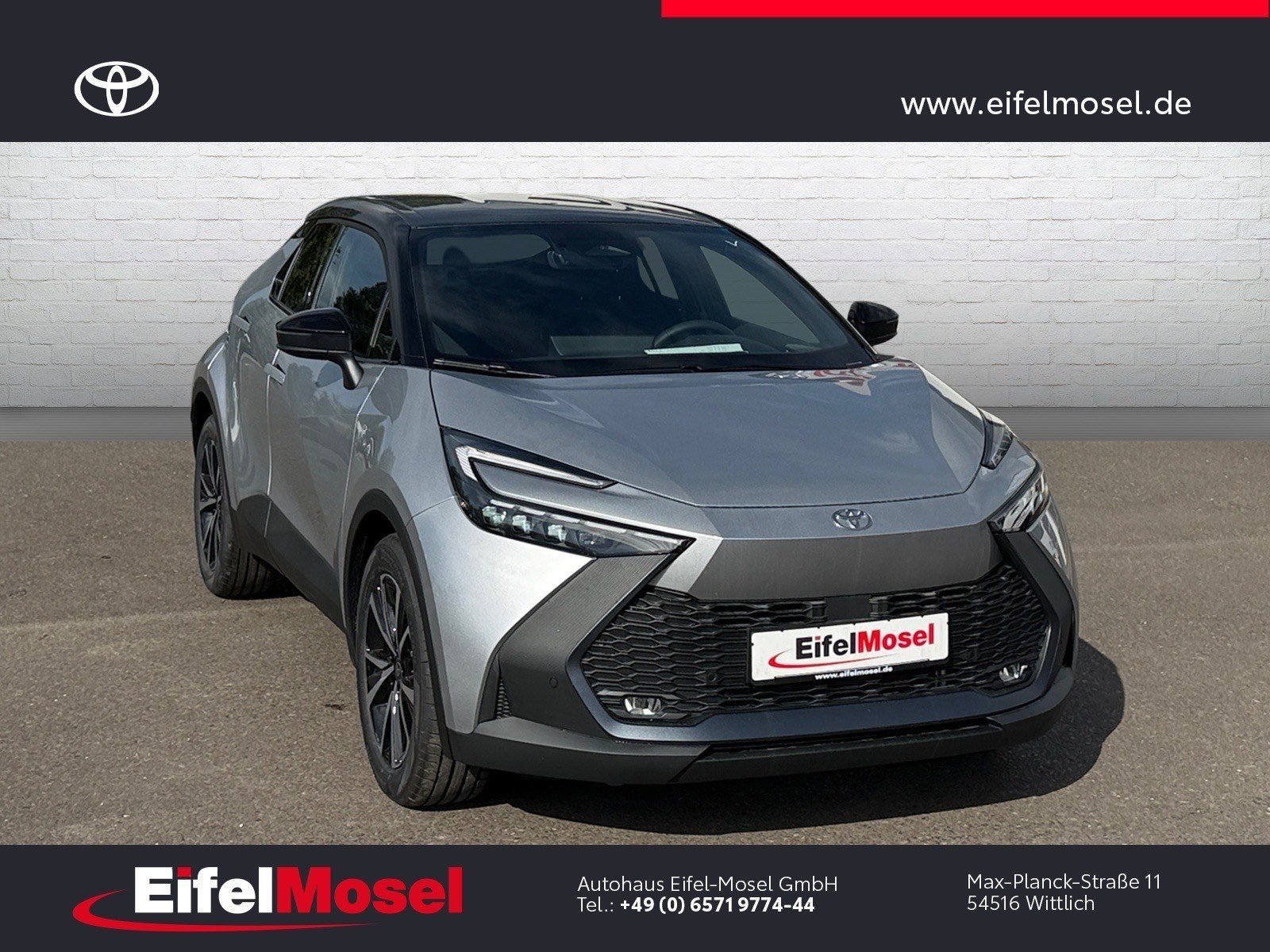 Foto 1 - Toyota C-HR 1,8 Hybrid FWD Teamplayer, Silver Metallic (1L0)/ Black (202)